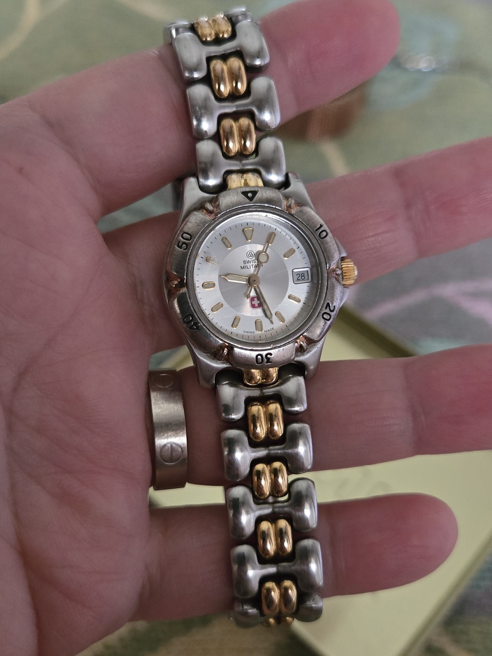 Swiss Military Two-Tone Women's Bracelet Watch — Gold & Silver
